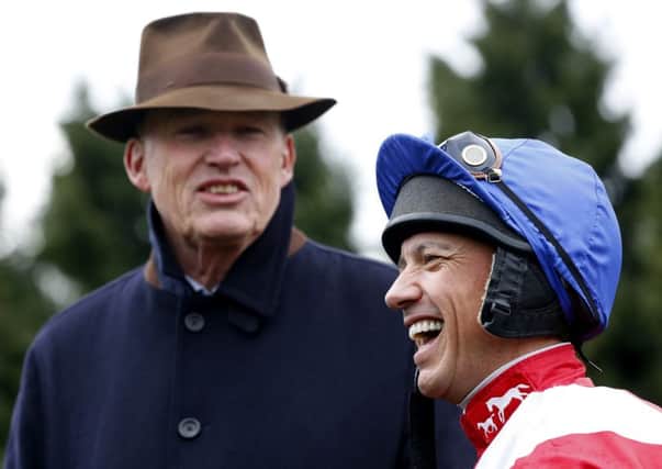 Trainer John Gosden and jockey Frankie Dettori, who proved quite a double act on Qipco Brtitish Champions Day at Ascot.