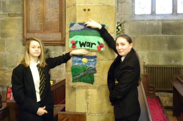 Swinton Academy students support churchs Poppy Memorial Trail marking 100 years since the end of WW1