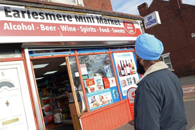 Dal, pictured outside his shop, Earlesmere Mini Market, in Balby. Picture: Marie Caley NDFP-20-10-18-MiniMarket-1
