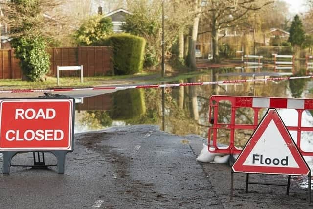 Flood causes road closure
