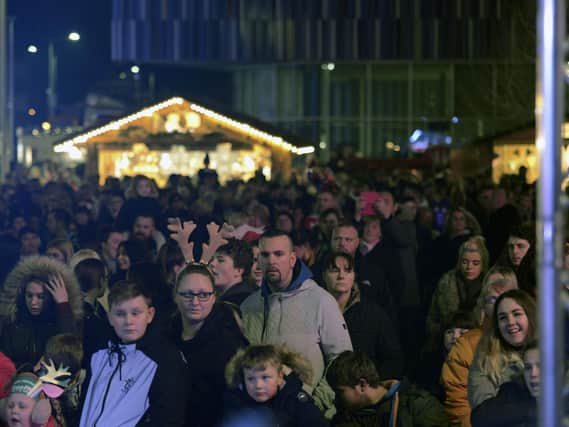 Doncaster Christmas Lights switch on 2018. Picture Scott Merrylees