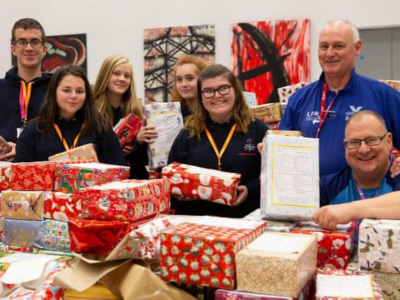 North Lindsey College became the local super hub for the Link to Hope, Shoebox appeal 2018.