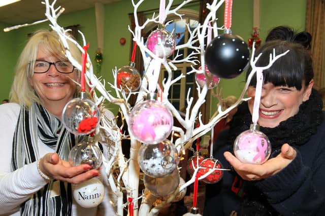 Christmas craft fayre at Coronation Hall in Owston Ferry. Pictured are Nicky Curtis and Sue Brown.