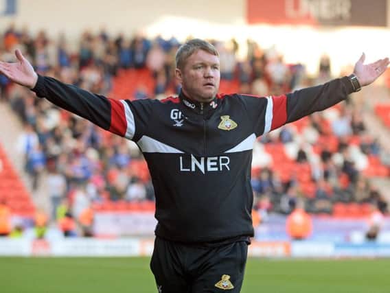 Doncaster Rovers boss Grant McCann