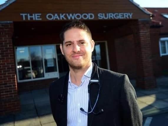 Dr Dean Eggitt at his surgery in Doncaster