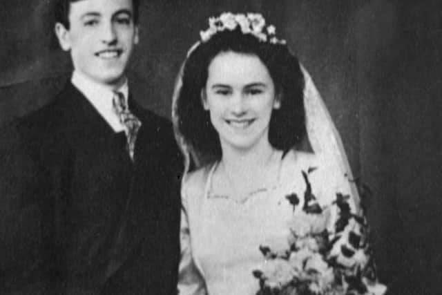 Mary and David Humphreys, of Stainforth, pictured on their wedding day 70 years ago.