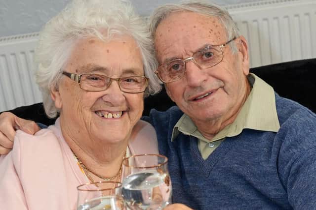 Mary and David Humphreys, of Stainforth, pictured celebrating their 70th Wedding anniversary. Picture: NDFP-27-11-18-Humphreys-3