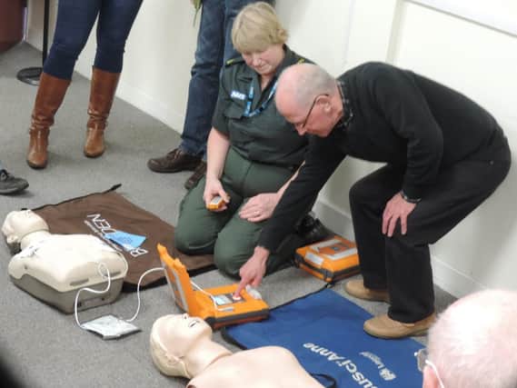 Defibrillator Training Session held at Sprotbrough Community Library