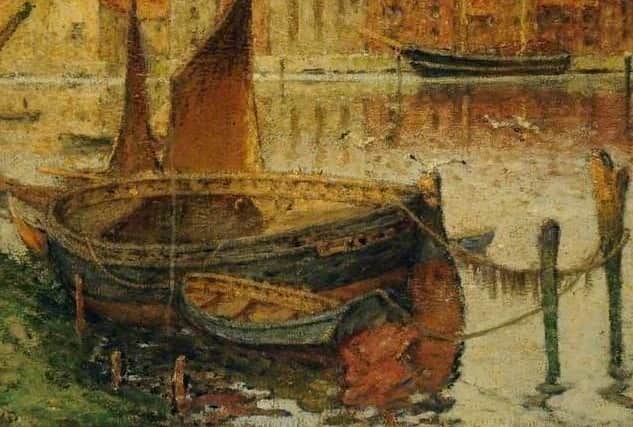 The Derelict, High Tide, Whitby by Elizabeth Styring Nutt