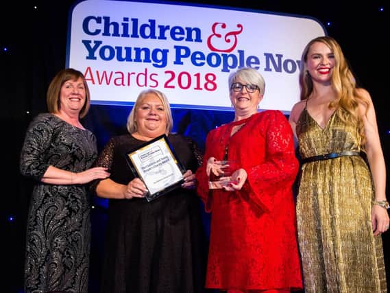 The Childrens Sleep Charity was awarded the Children and Young Peoples Charity for 2018 adding to the accolades from the Royal Society for Public Health Award for children and young people and the Foundation for Social Improvement. Pictured are Claire Earley and Carol Batchelor (middle two ladies), who are practitioners who run the Doncaster office of the Sleep Charity.