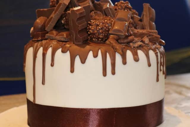Chocolate explosion cake.
