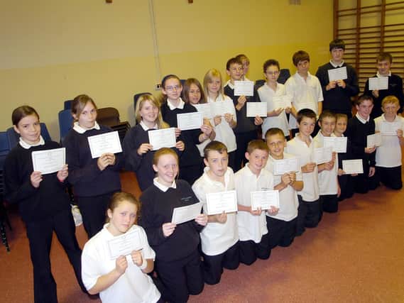 North Axholme School, Crowle. Junior Maths Challenge certificates. (E765CE)