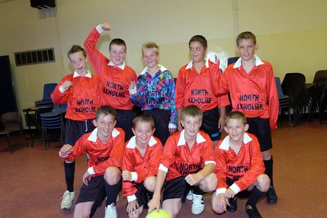 North Axholme School, Crowle. Football U12's runners up North Lincs E.S.F.A 5 a-side comp. (E761CE)