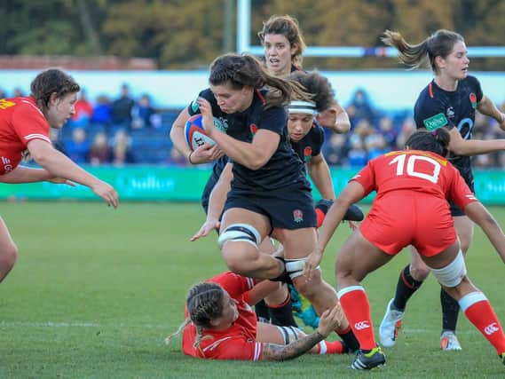 England Women beat Canada at Castle Park in November. Photo: Simon Hall