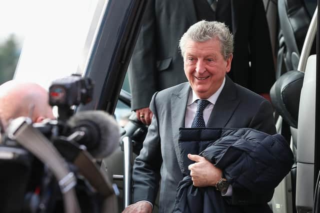 Roy Hodgson arrives at the Keepmoat