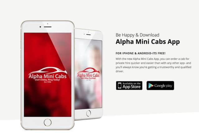 Free new taxi booking app from Doncaster Alpha Mini Cabs