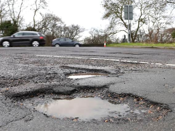 Leeds is the third worst place for reports of potholes in Yorkshire with over 8,000 claims made to the council in one year.