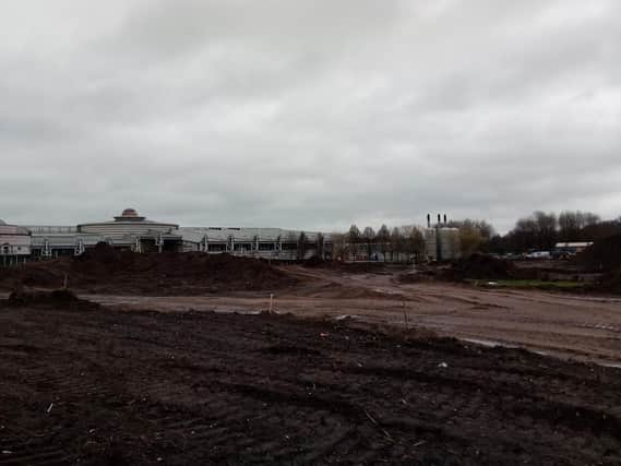 Work has started on a 1km cycling track at the Doncaster Dome