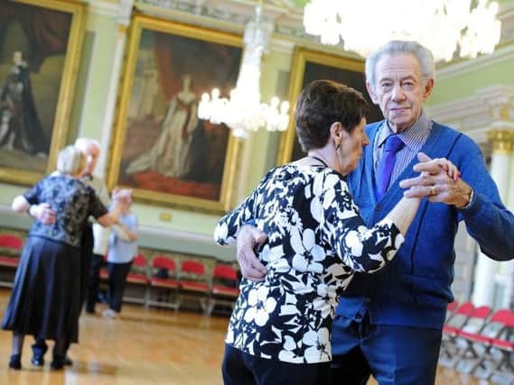 Sheila and Derek Cross, pictured during the Tea Dance at the Mansion House.