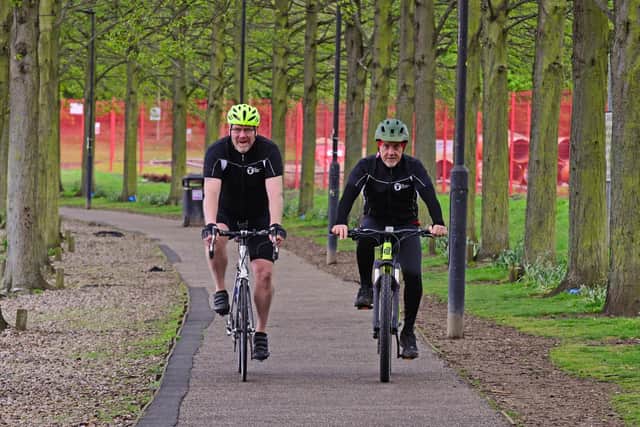 The cyclists are coming