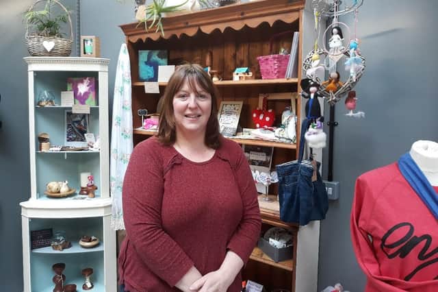Jill Brooksbank in her eco shop