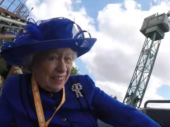 'The Queen' enjoys a rollercoaster ride