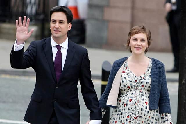 Ed Miliband with his wife Justine Thornton.