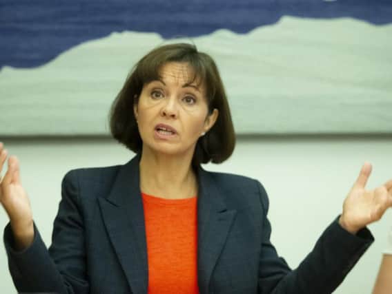 Caroline Flint, Labour MP for Don Valley, at the launch of the MPs for a Deal group on Tuesday, September 10, 2019.