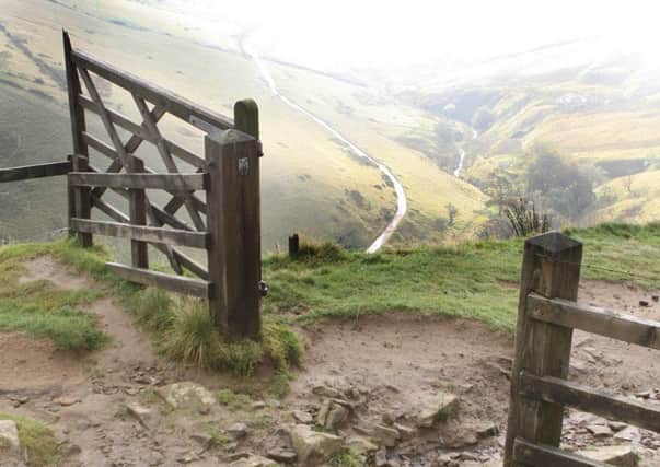 From the top of Jacob's Ladder Edale is hidden by the early morning mist