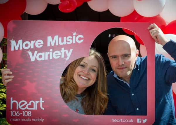 Heart Yorkshire Breakfast presenters Emma Lenney and Dixie welcomed listeners to the new station.