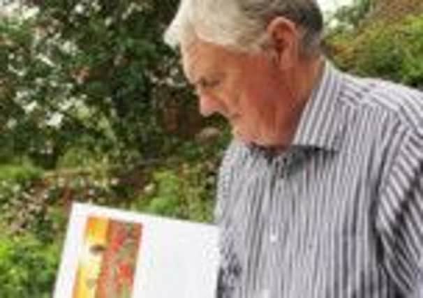 Bob Fish with WW1 Book of Remembrance