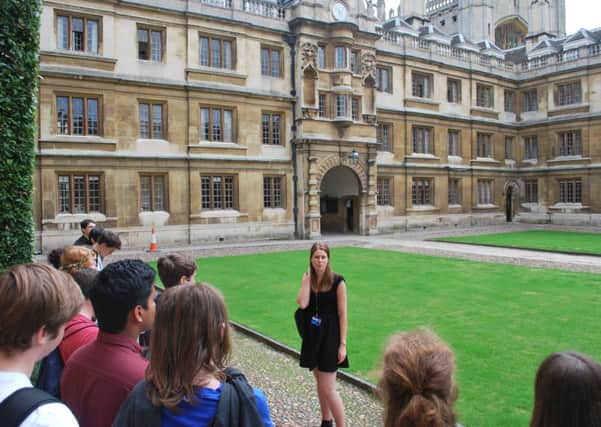Isle students were among those taken to Cambridge University by John Leggott College.