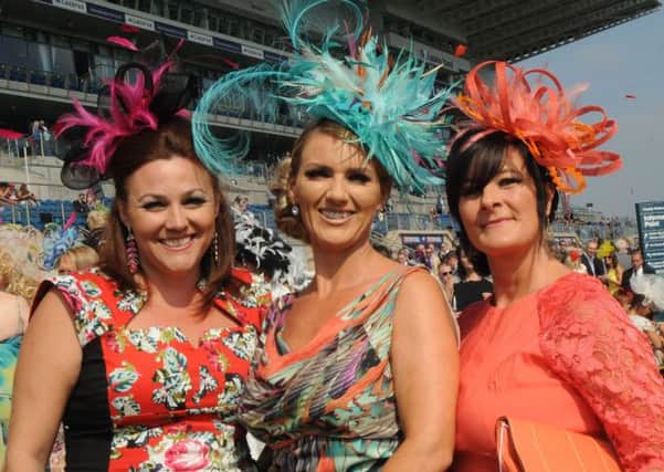 Showing off their Funky Fascinators are Elyse Seaton, Kerry Cheadle and Julie Dewsnap, from Belton, Hatfield and Doncaster.