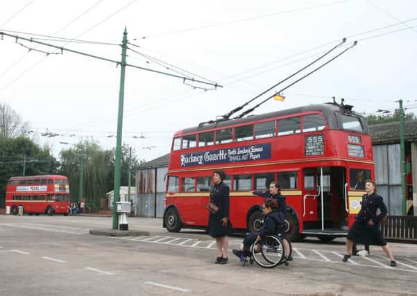 Moxie Brawl, a dance group based in London, gave two performances of Sit Back at the Trolleybus Museum at Sandtoft.