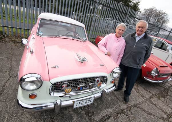 Harry & June Webster from Cresswell with their 1958 Austin Metropolitan
