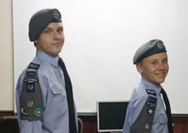 Pictured are Crowle cadets (from left) Flight Sergeant Daniel Wheatley and Corporal Daniel Brady.