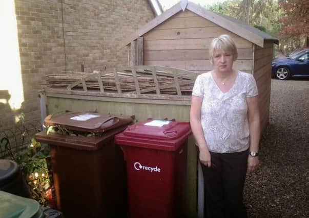 Helen Jones, of Upperthorpe Road in Westwoodside is upset because North Lincolnshire county council don't provide big enough bins for her to recycle all of her waste.