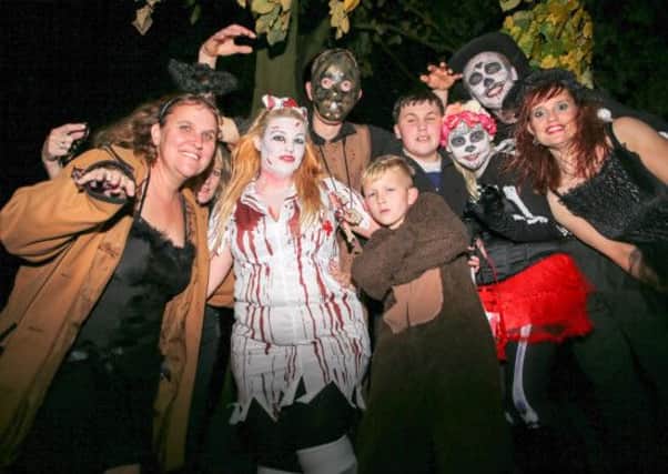 Epworth Ghost Walk Halloween Special             Group who took part in the ghost walk