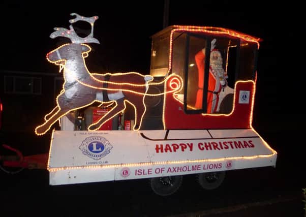 Isle of Axholme Lions will be touring its Santa float again this year.
