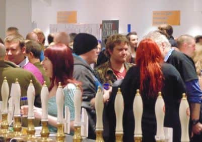 Visitors to a previous Rotherham beer festival.