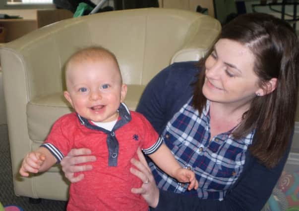 Baby Ruben Smith with his mum Sammi Smith at one of the previous sessions.