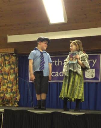 Joint third placed winner of Epworth Primary Academy Epworth's Got Talent, Ruby Wilkinson, who sang a song from Disney's Frozen with poetry reader Harry Haigh.