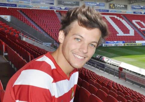 Louis Tomlinson at Doncaster's Keepmoat Stadium.