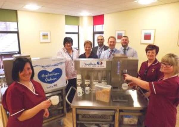 A new hydration station for North Lincolnshire and Goole NHS Trust.