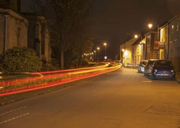 Night Street Scene in Haxey.