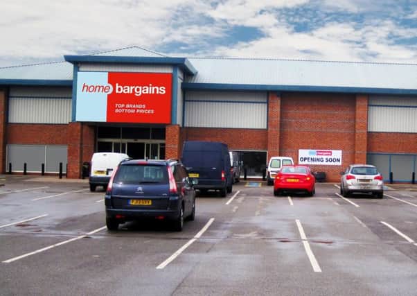 The new Home Bargains store at Centurion Park in Doncaster.