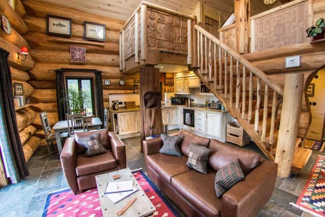 The cabins have two lounge areas and a fully equipped kitchen