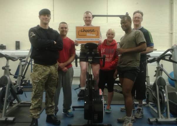 Doncaster Leisure Trust shows support to the town's military and veteran community, pictured (from left)  LCpl Robertson, Pte Liversidge, Pte Collier, 
LCpl Watson, LCpl Carlos and Sgt Woods.