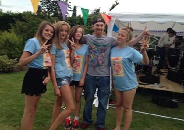 Slim Joe with some of his fans at last year's event.