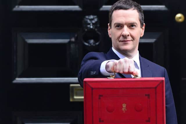 Chancellor of the Exchequer George Osborne outside 11 Downing Street, London, before heading to the House of Commons to deliver his Budget statement